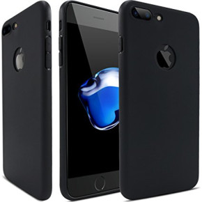 Луксозен силиконов гръб ТПУ ултра тънък МАТ за Apple iPhone 7 Plus 5.5 / Apple iPhone 8 Plus 5.5 черен